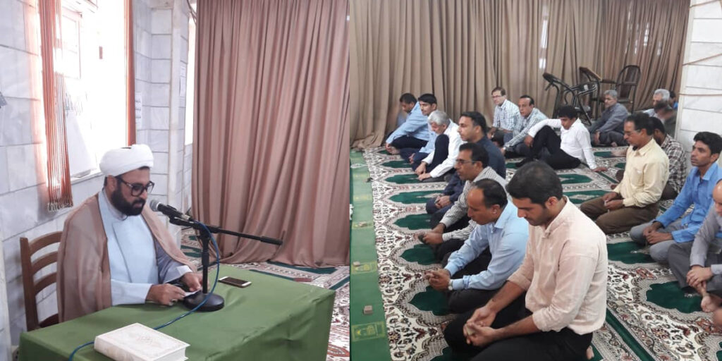 برگزاری مراسم به مناسبت شهادت امام حسن عسکری ( ع) در جهاد کشاورزی هرمزگان